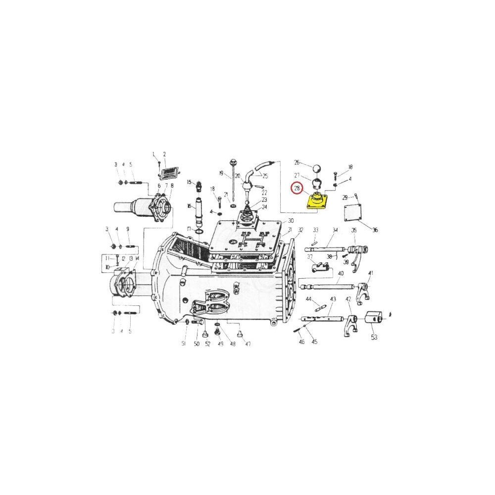Łożysko dźwigni zmiany biegów C-330 ORYGINAŁ URSUS