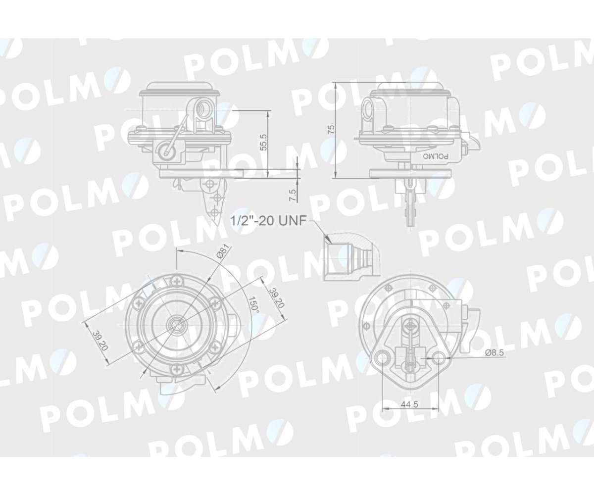 Pompa zasilająca 2641469 MF POLMO
