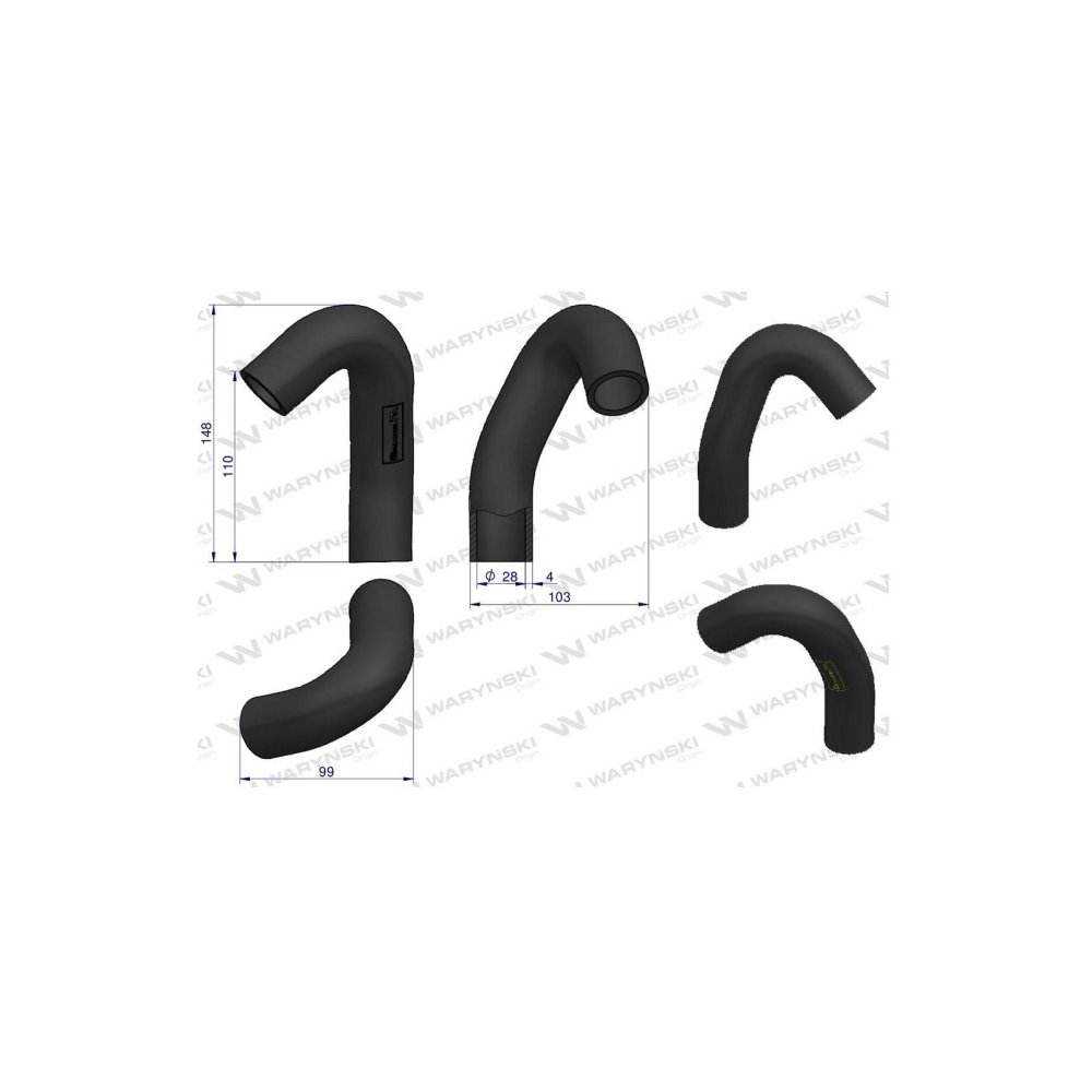 Przewód chłodnicy dolny 3640921M91 Waryński