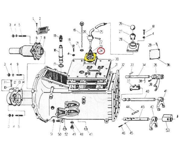 Uszczelka łożyska dźwigni zmiany biegów C-330