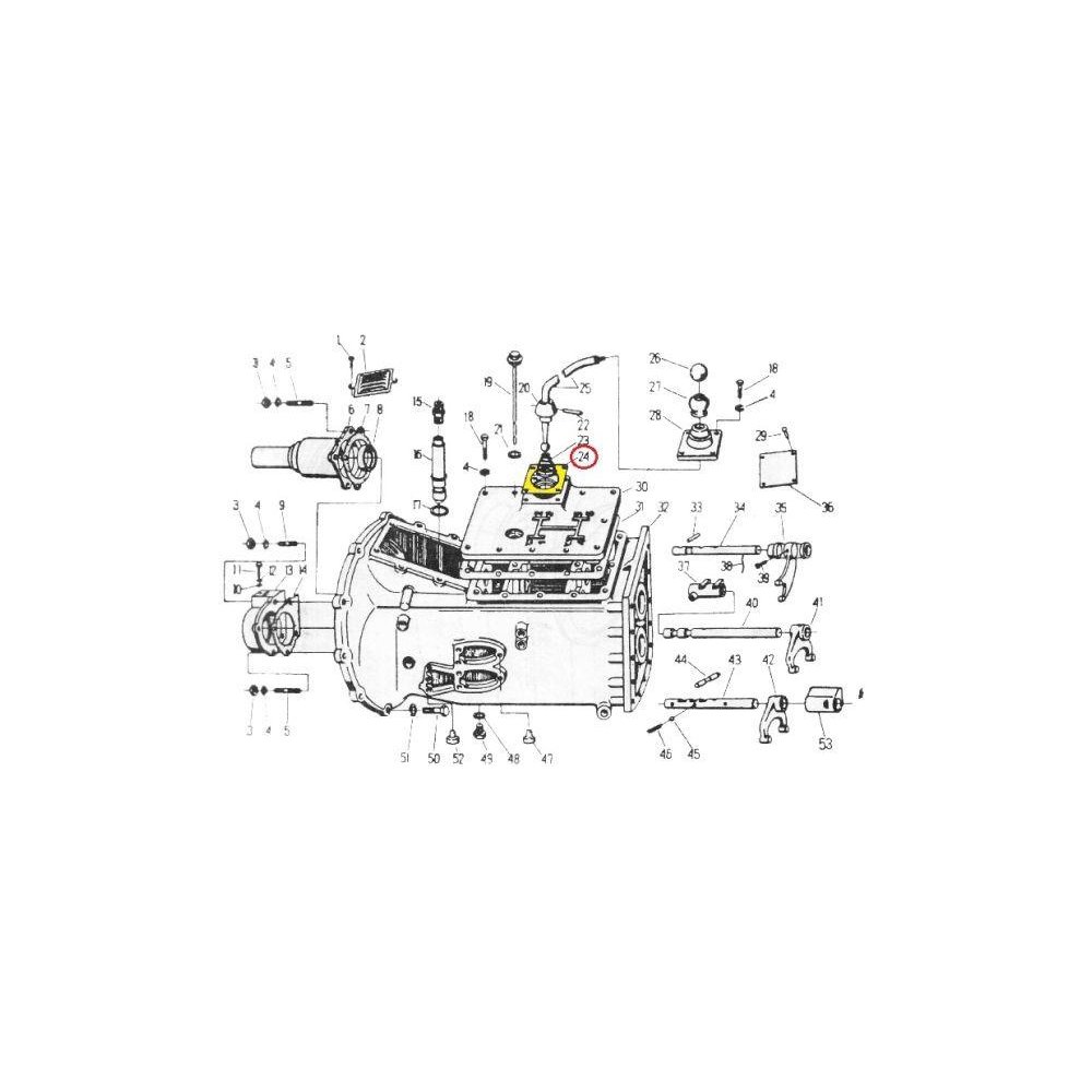 Uszczelka łożyska dźwigni zmiany biegów C-330