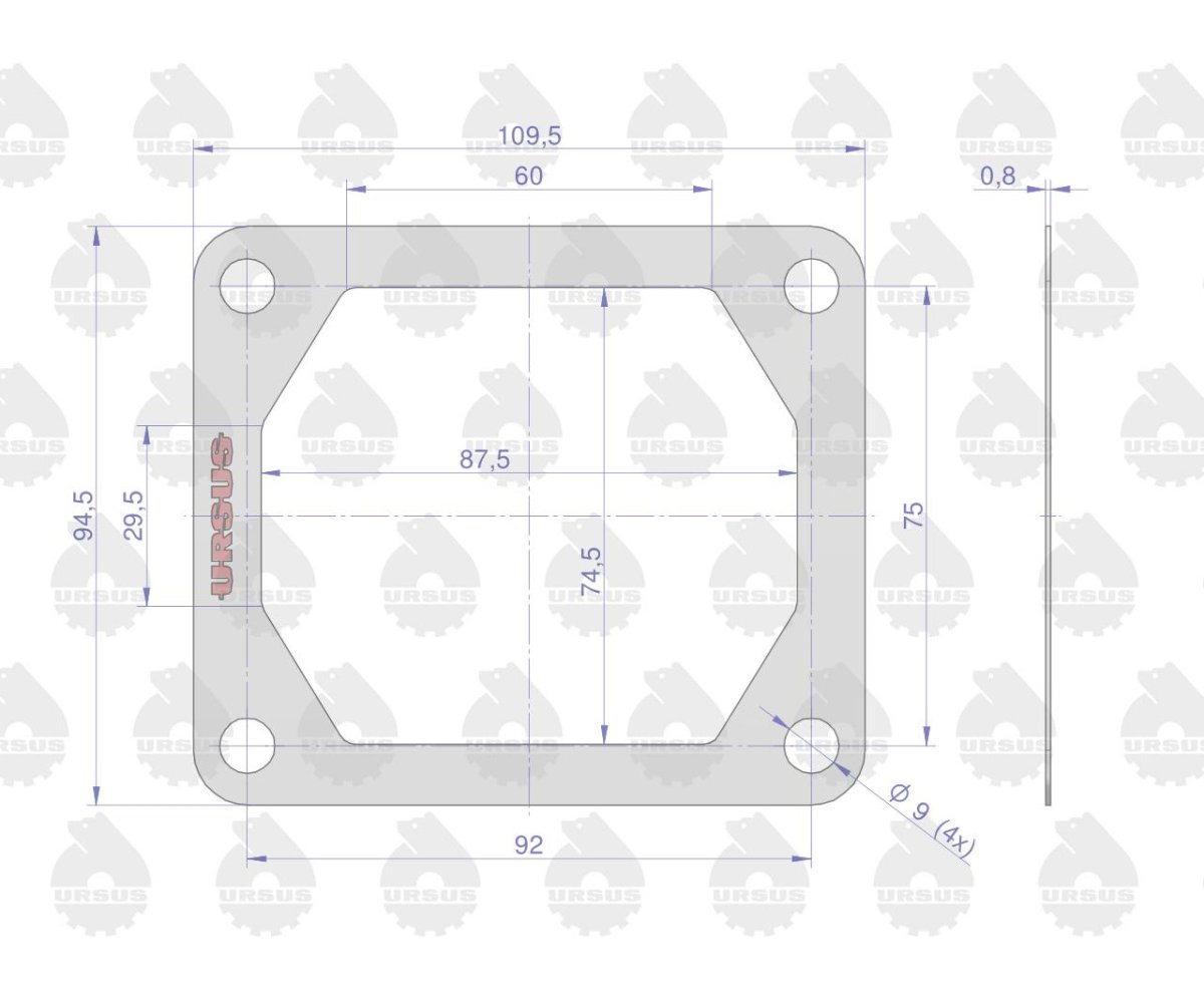Komplet ( zestaw ) uszczelek sprężarki 8973126404. 8973126504, 36847145KU MF3 ORYGINAŁ URSUS