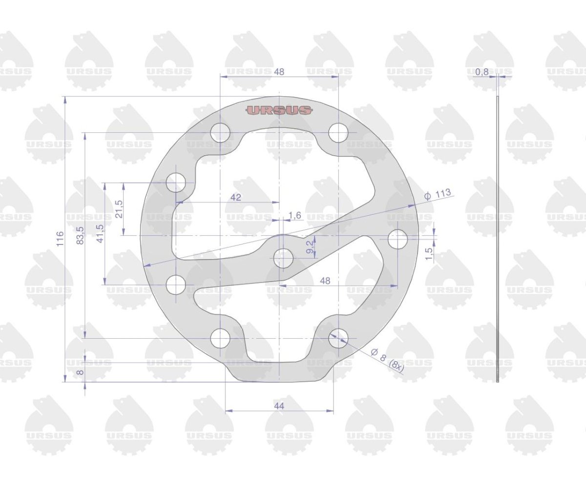 Komplet ( zestaw ) uszczelek sprężarki 8973126404. 8973126504, 36847145KU MF3 ORYGINAŁ URSUS