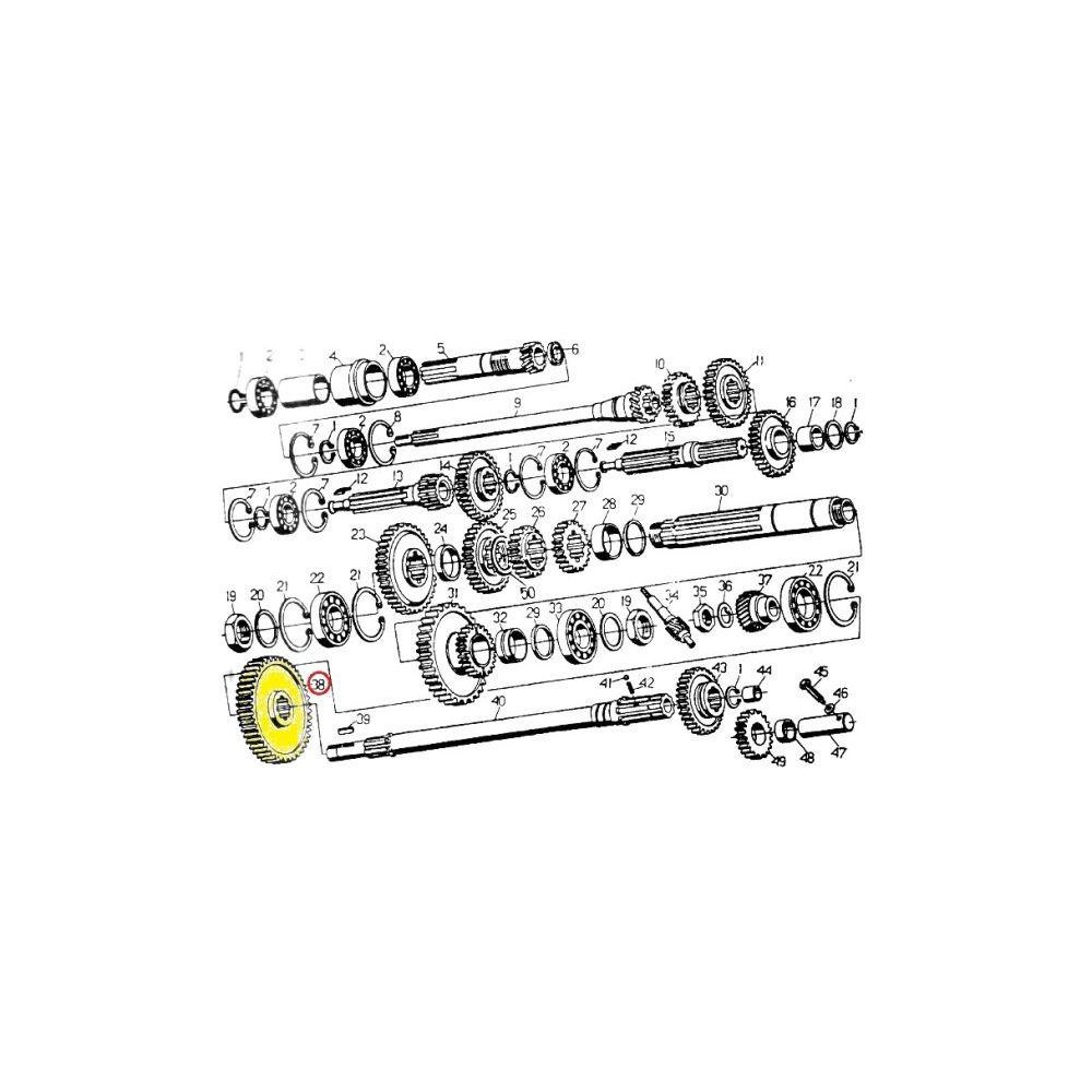Koło zębate przekaźnika mocy napędzane C-330