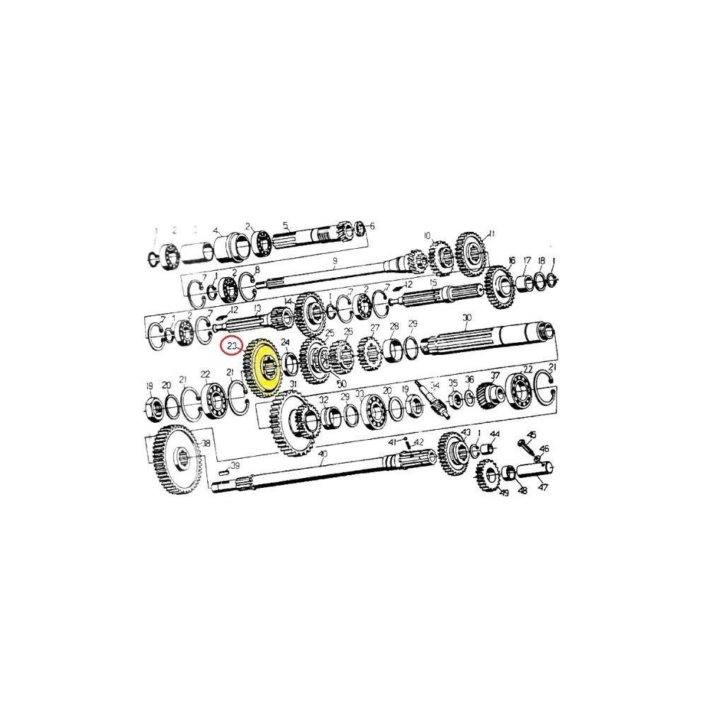 Koło zębate stałego zazębienia napędzane C-330 ORYGINAŁ URSUS