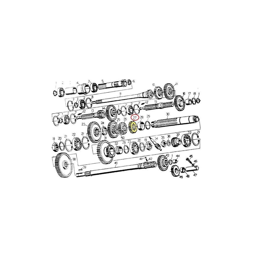 Koło zębate wstecznego biegu napędzające C-330 ORYGINAŁ URSUS