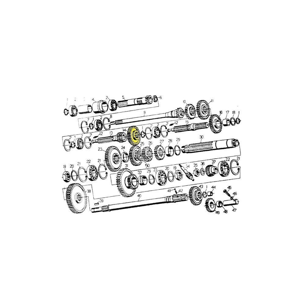 Koło zębate III biegu i reduktora przesuwne C-330 Skropol