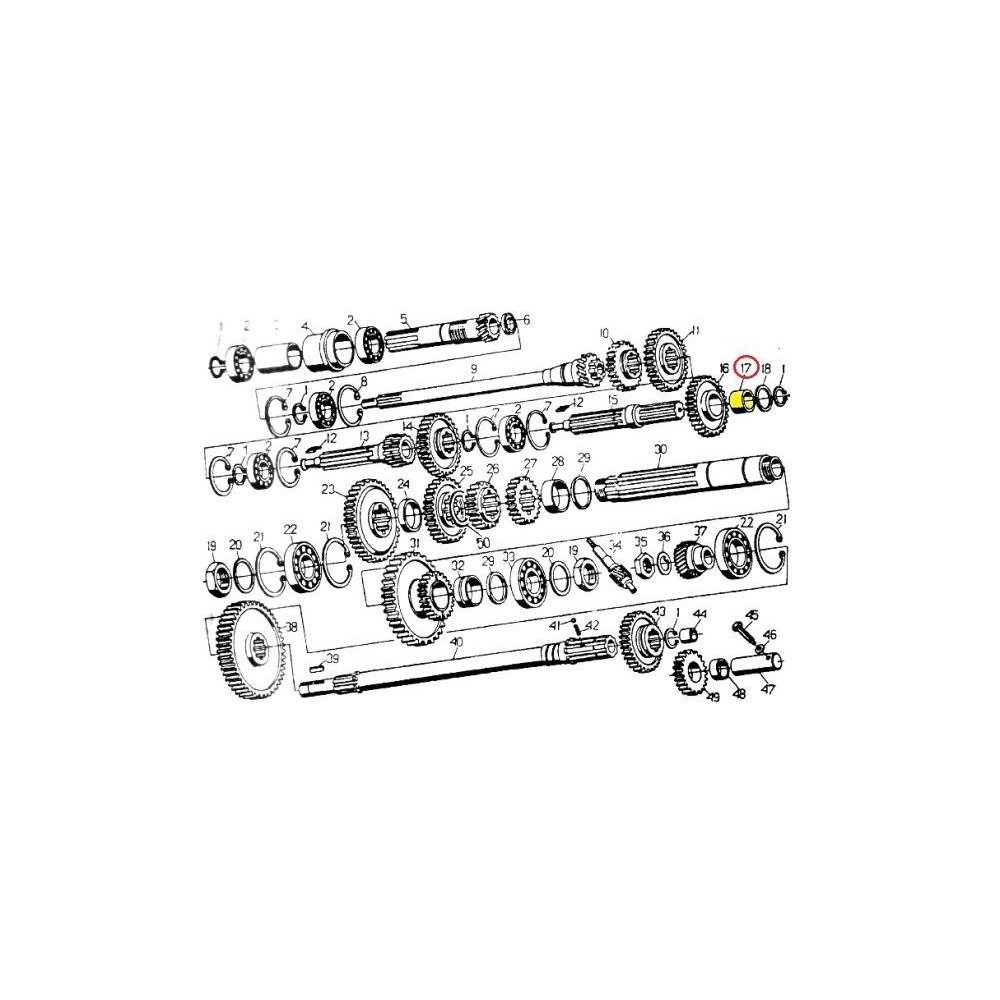 Tuleja koła pośredniego C-330