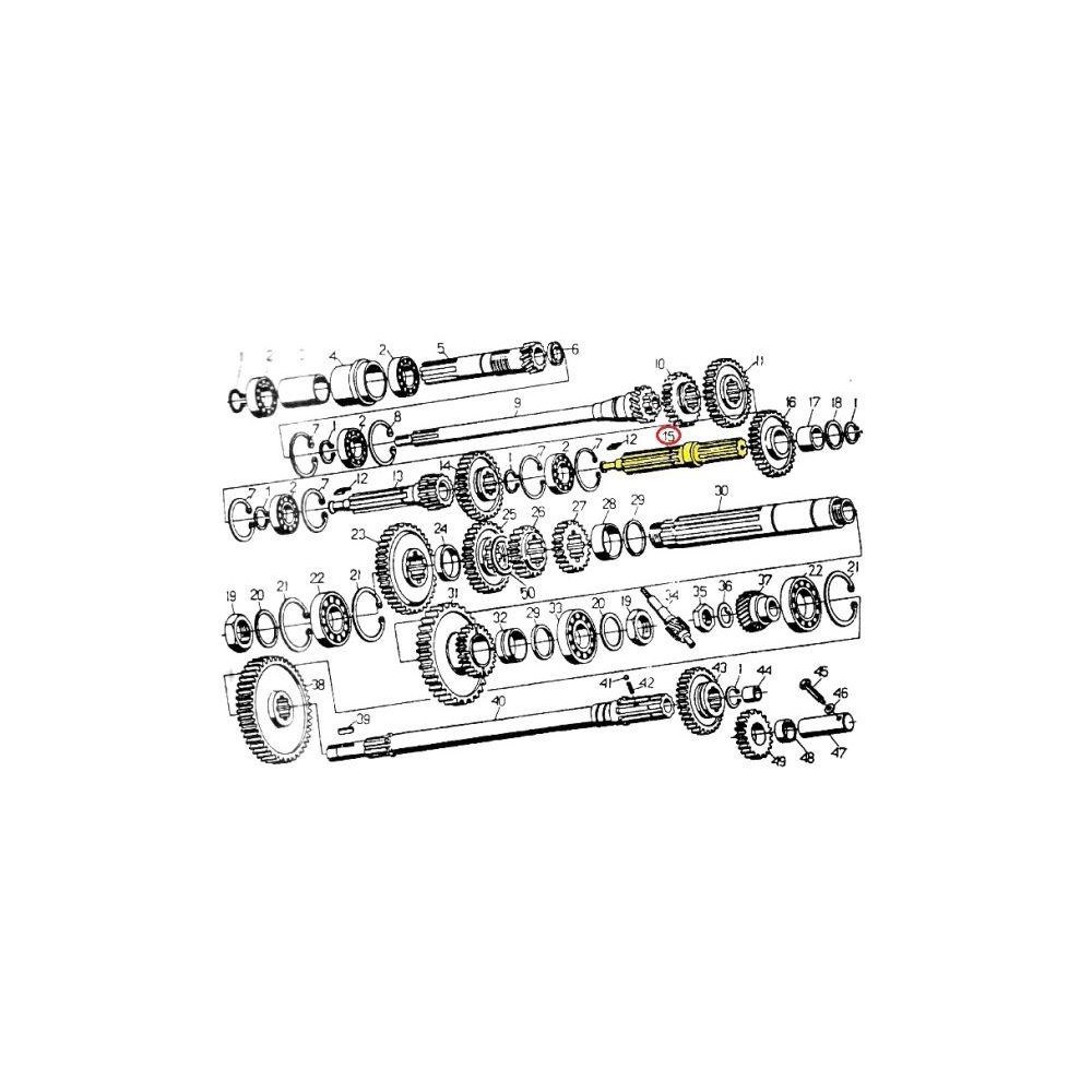 Wałek reduktora C-330 ORYGINAŁ URSUS