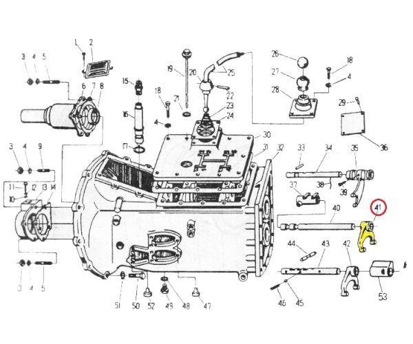 Widełki reduktora C-330