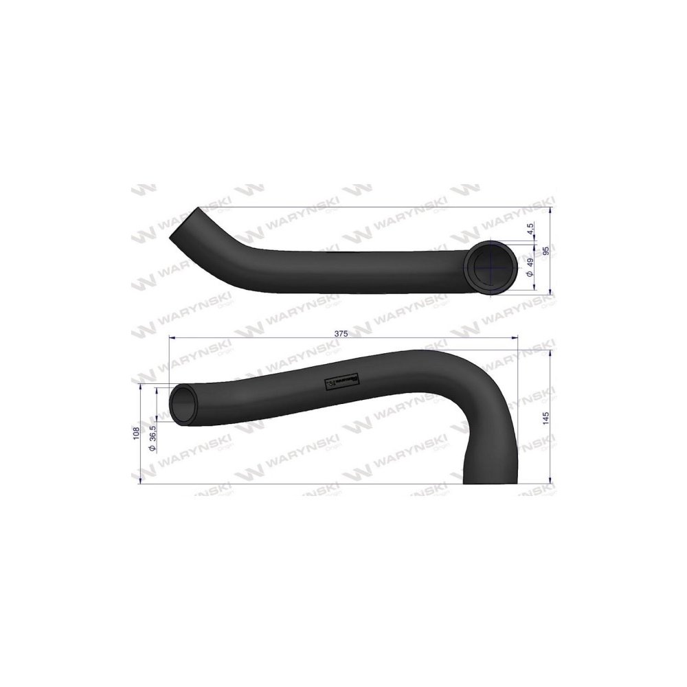 Przewód chłodnicy dolny 402189R1 Waryński