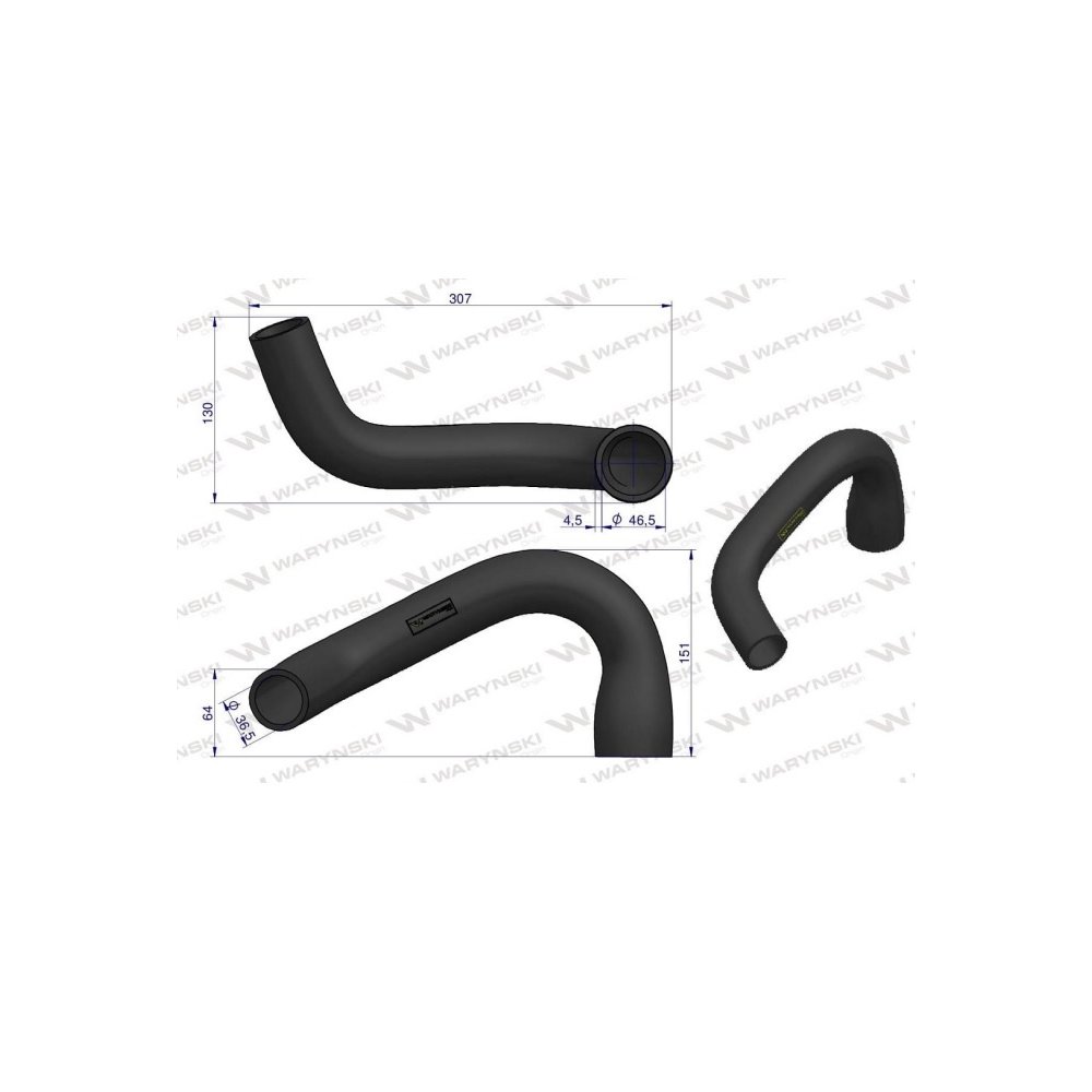 Przewód chłodnicy dolny 402205R1 Waryński