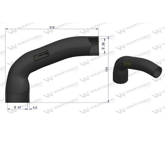 Przewód chłodnicy górny 402207R1 Waryński