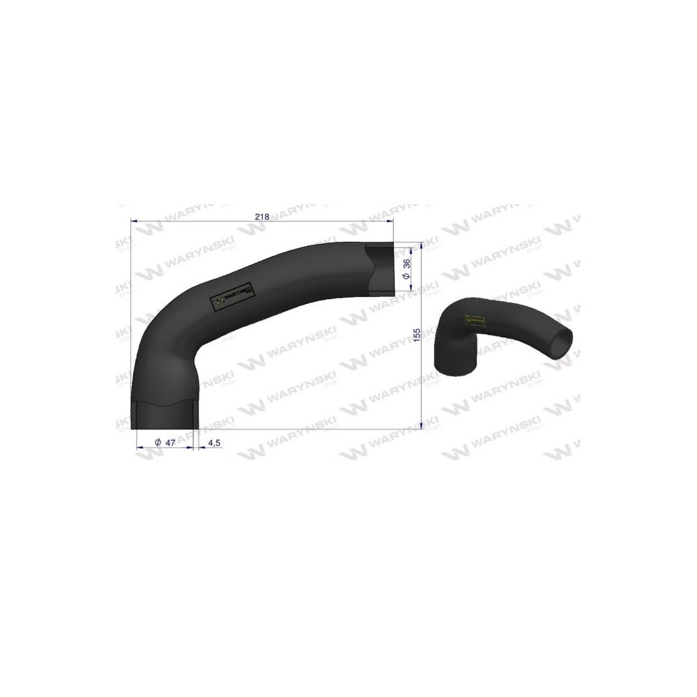 Przewód chłodnicy górny 402207R1 Waryński