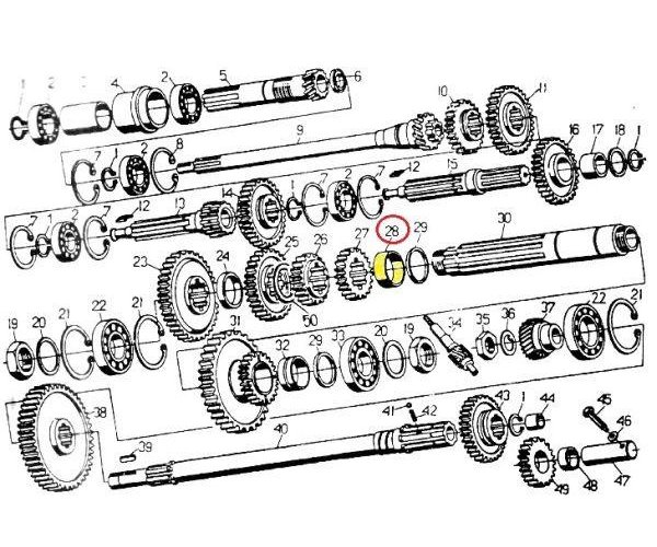 Tuleja dystansowa łożyska C-330