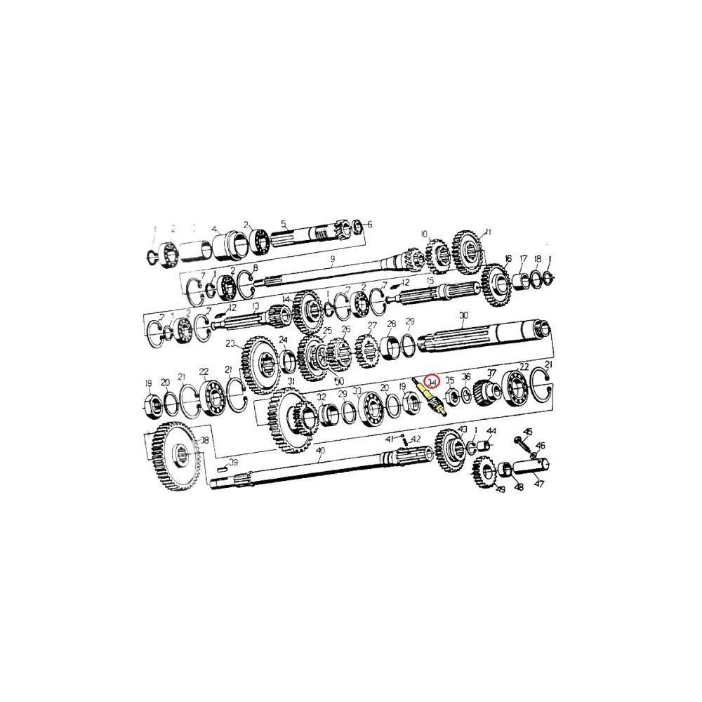 Koło zębate napędu licznika motogodzin C-330 ORYGINAŁ URSUS