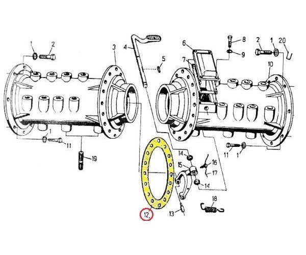 Uszczelka pochwy tylnego mostu C-330 ( sprzedawane po 10 )