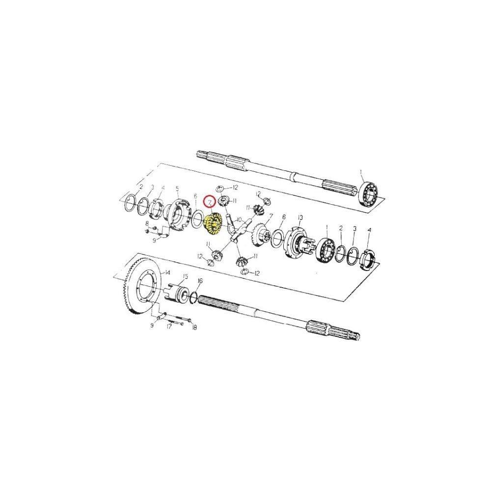 Koronka mechanizmu różnicowego koło koronowe C-330 ORYGINAŁ URSUS