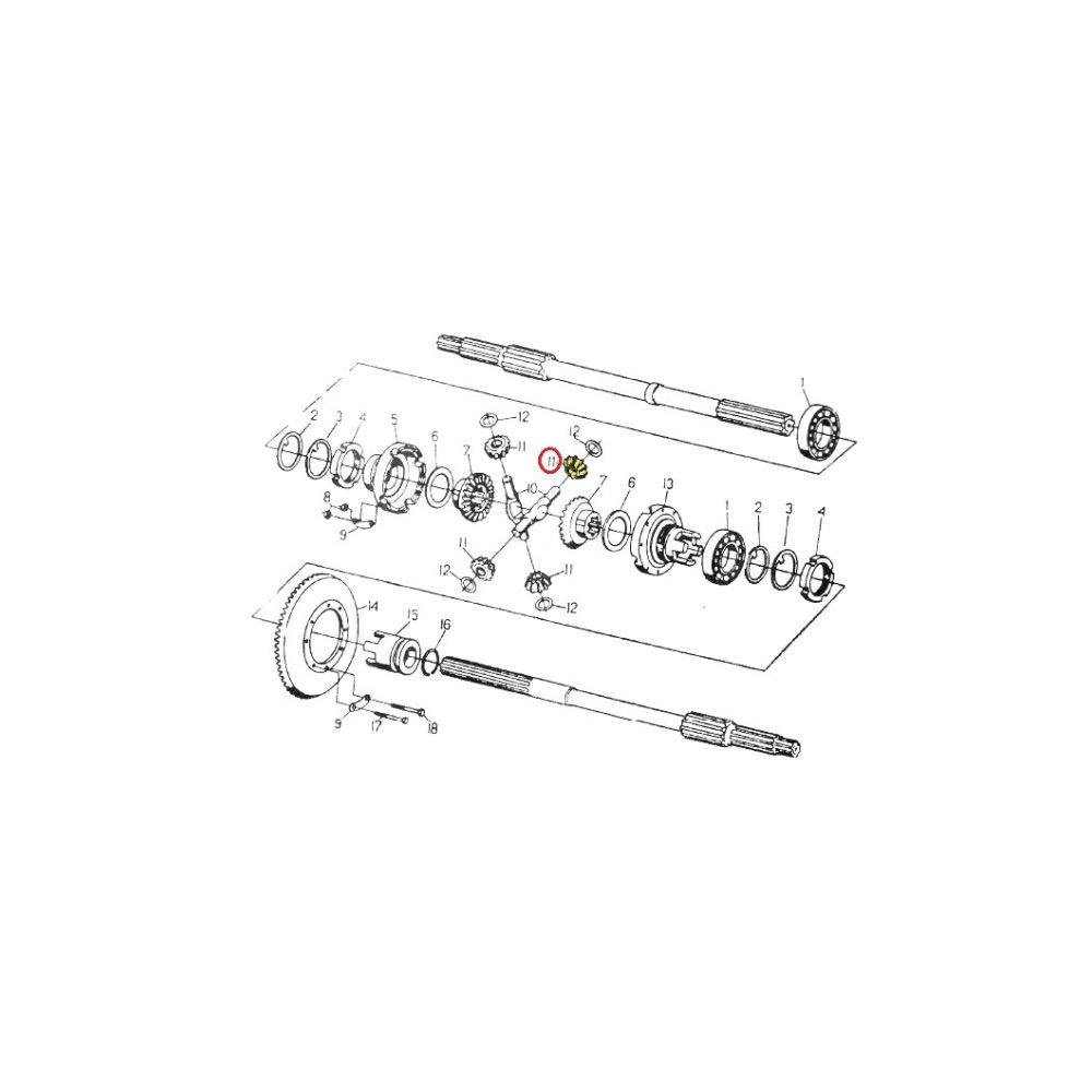 Satelit mechanizmu różnicowego C-330 ORYGINAŁ URSUS