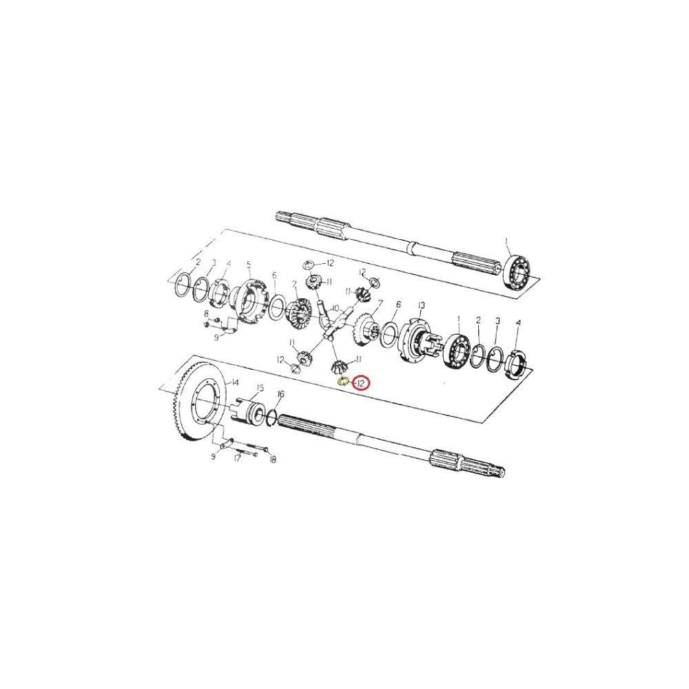 Podkładka cierna satelitów C-330