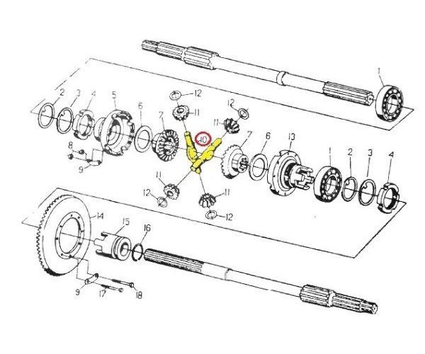 Sworzeń satelitów C-330 Skropol