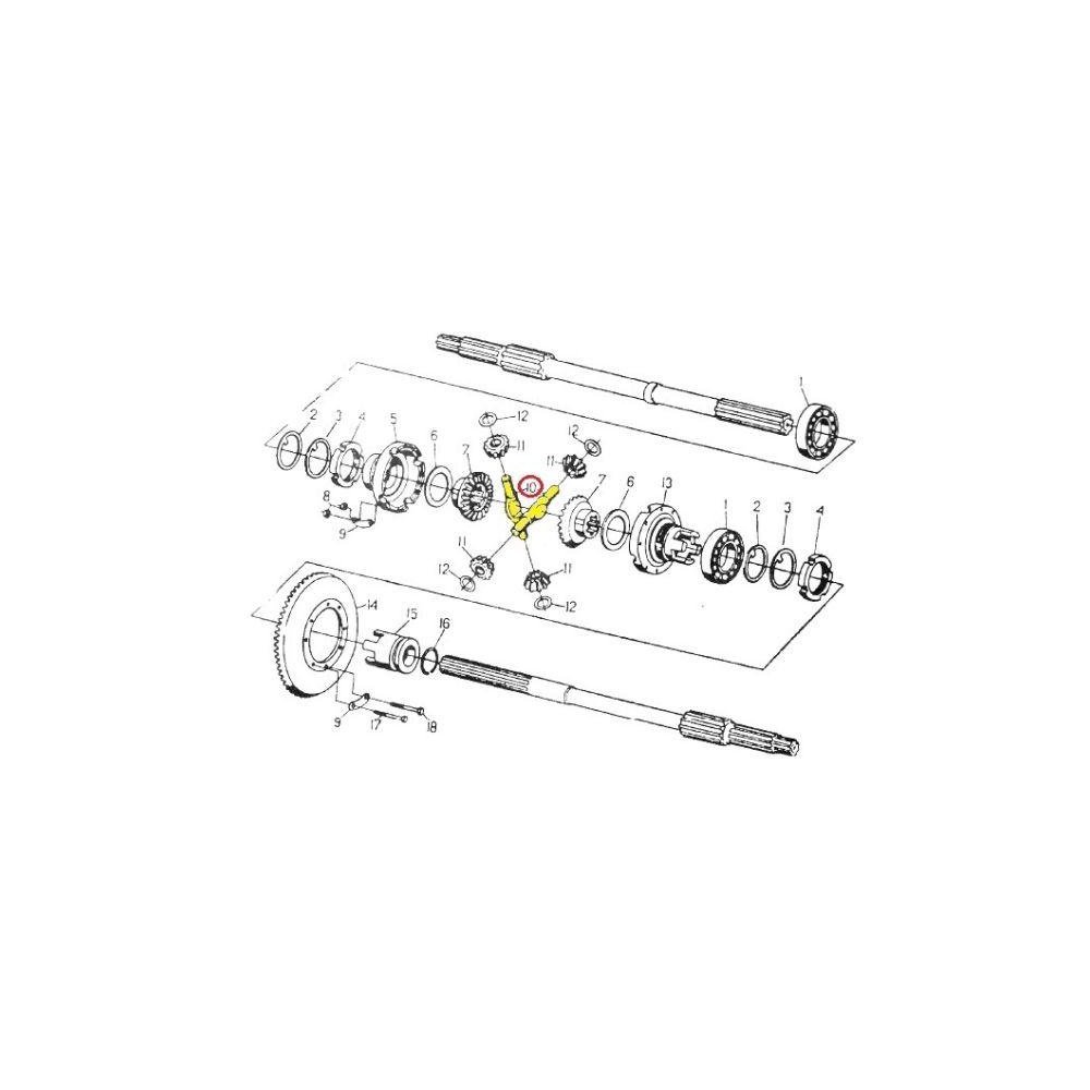 Sworzeń satelitów C-330 ORYGINAŁ URSUS