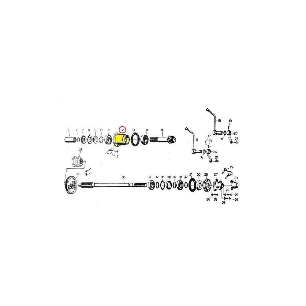 Obudowa łożyska wałka atak. C-330