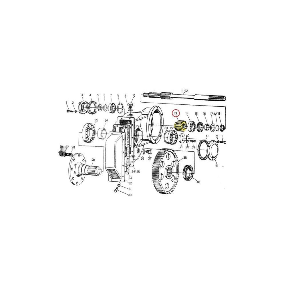 Koło małe napędzające zwolnicy C-328/330 Skropol