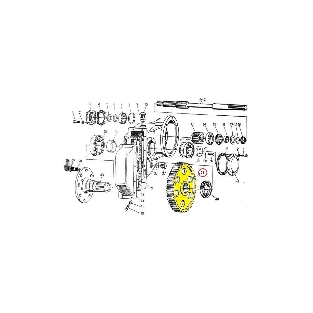 Koło zębate zwolnicy duże C-330 ORYGINAŁ URSUS