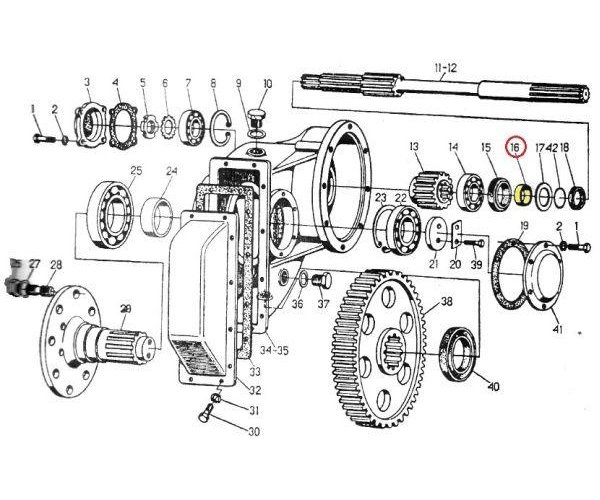 Tuleja dystansowa półosi C-330
