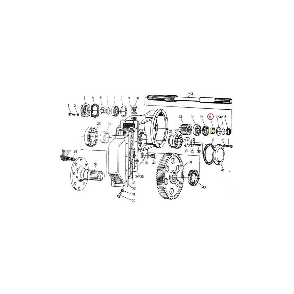 Tuleja dystansowa półosi C-330