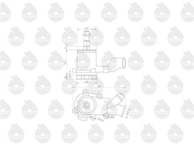 Pompa wody MF4 6014 ORYGINAŁ URSUS