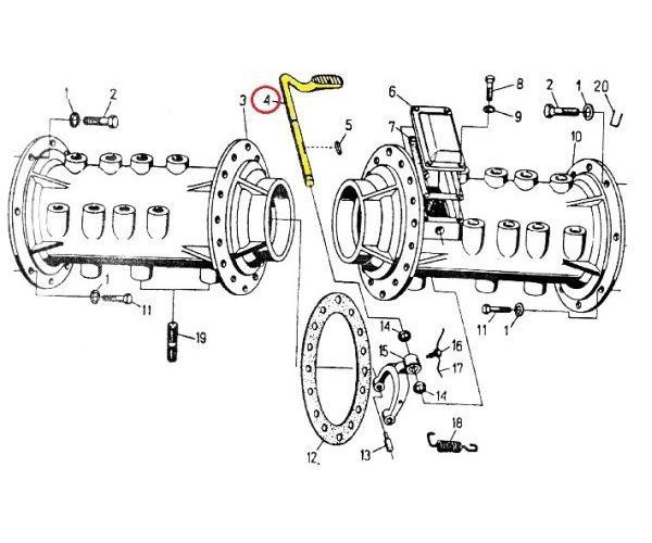Pedał blokady C-330