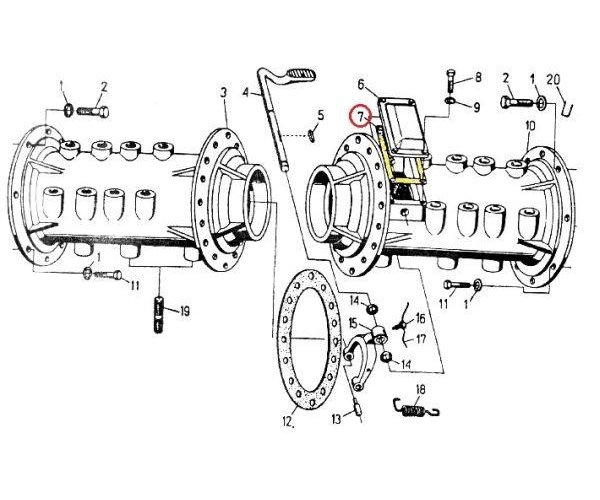 Uszczelka pokrywki pochwy C-330 ( sprzedawane po 10 )
