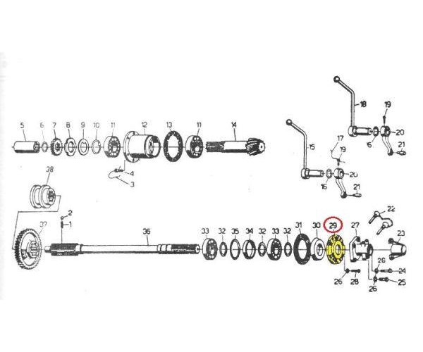 Pokrywa wałka przekaźnika mocy C-330