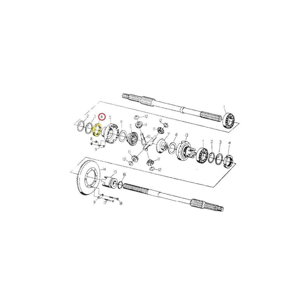 Nakrętka łożyska mechanizmu różnicowego C-330