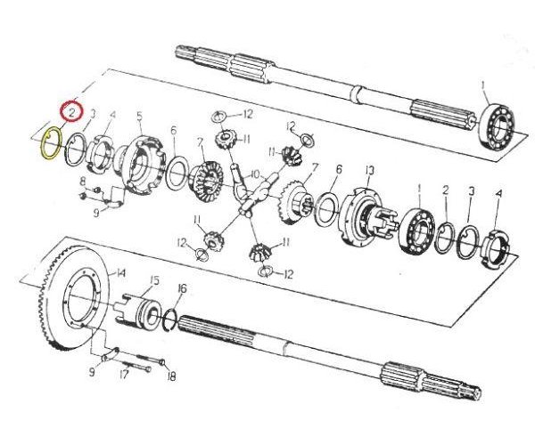 Podkładka mechanizmu różnicowego C-330