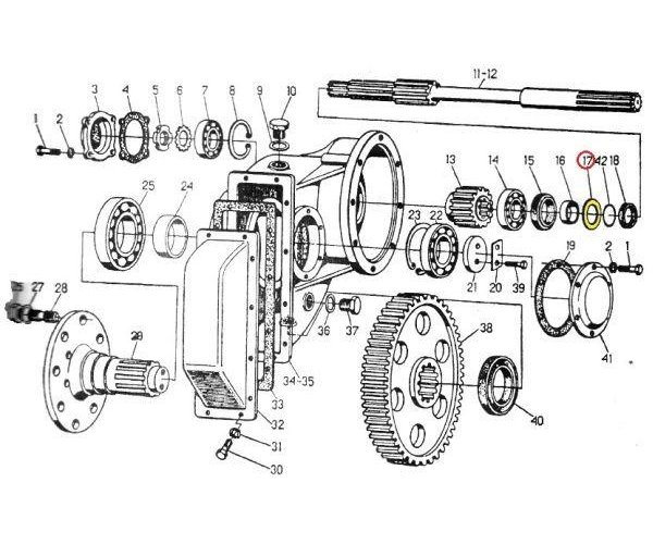 Odrzutnik oleju zwolnicy C-330