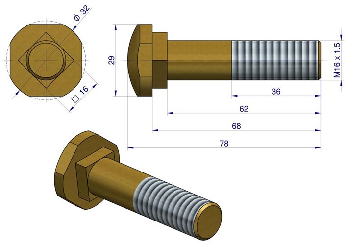 Śruba podsadzana C-330