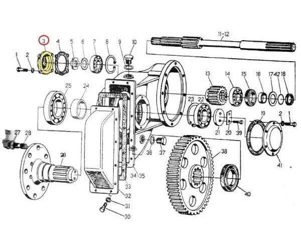 Pokrywa dociskowa zwolnicy C-330