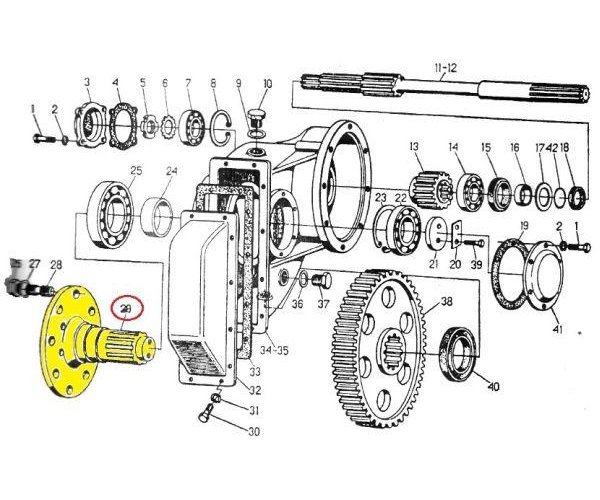 Wał koła C-330 Skropol