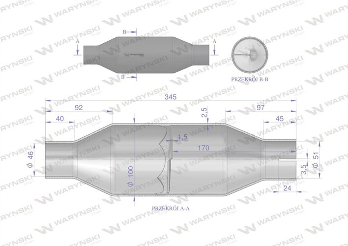 Iskrochron dla tłumików prostych 421020702 C-330 C-360 MF3 WARYŃSKI