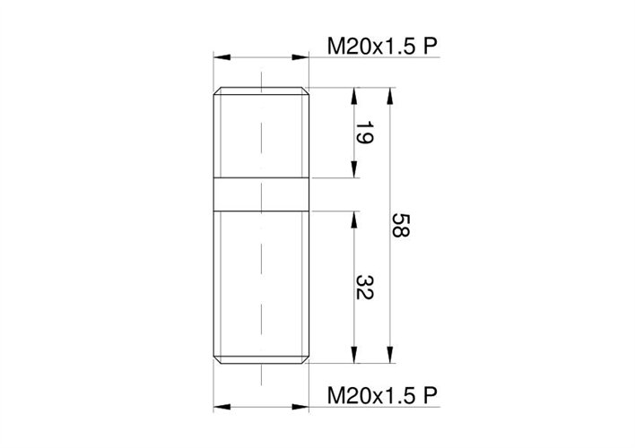 Śruba mocowania koła tylnego M20x1.5 C-330