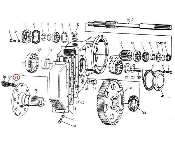 Śruba mocowania koła tylnego M20x1.5 C-330