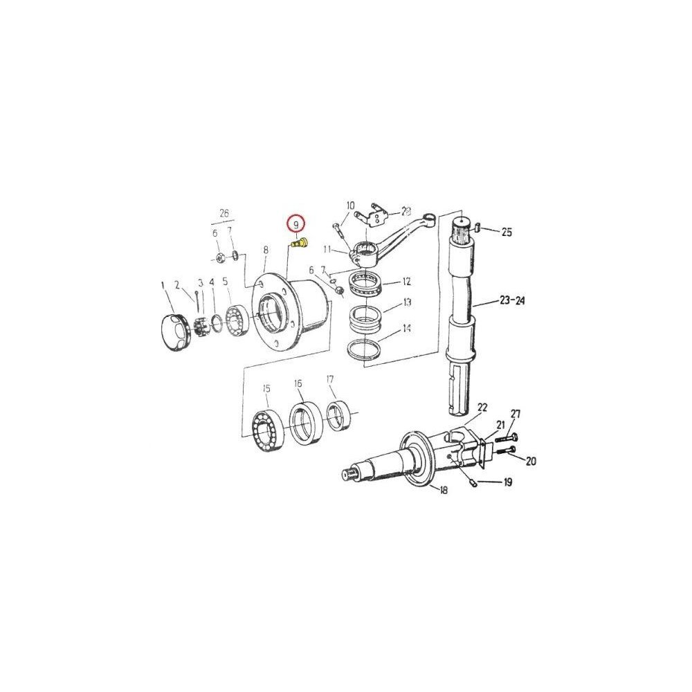 Śruba koła M14x1.5-40 C-330/360 ( sprzedawane po 20 )