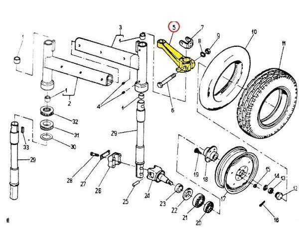 Wąs kierowniczy C-330