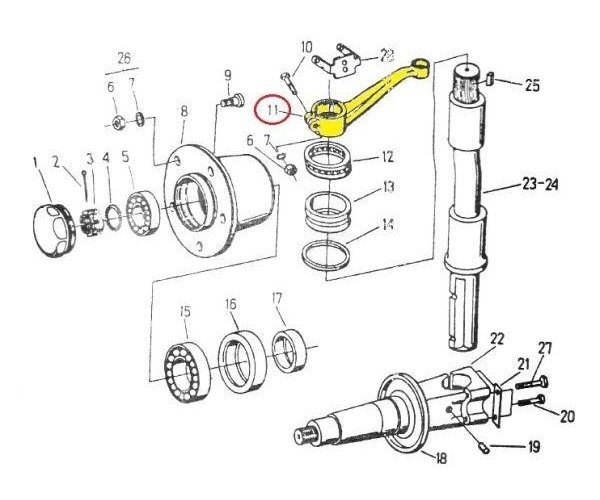 Wąs kierowniczy C-330