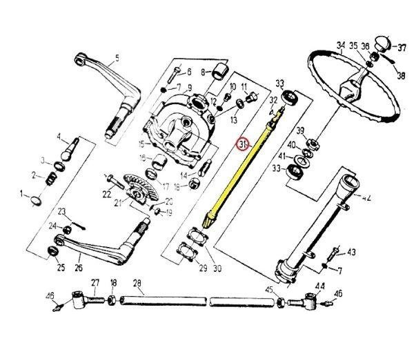 Wałek kierowniczy C-330