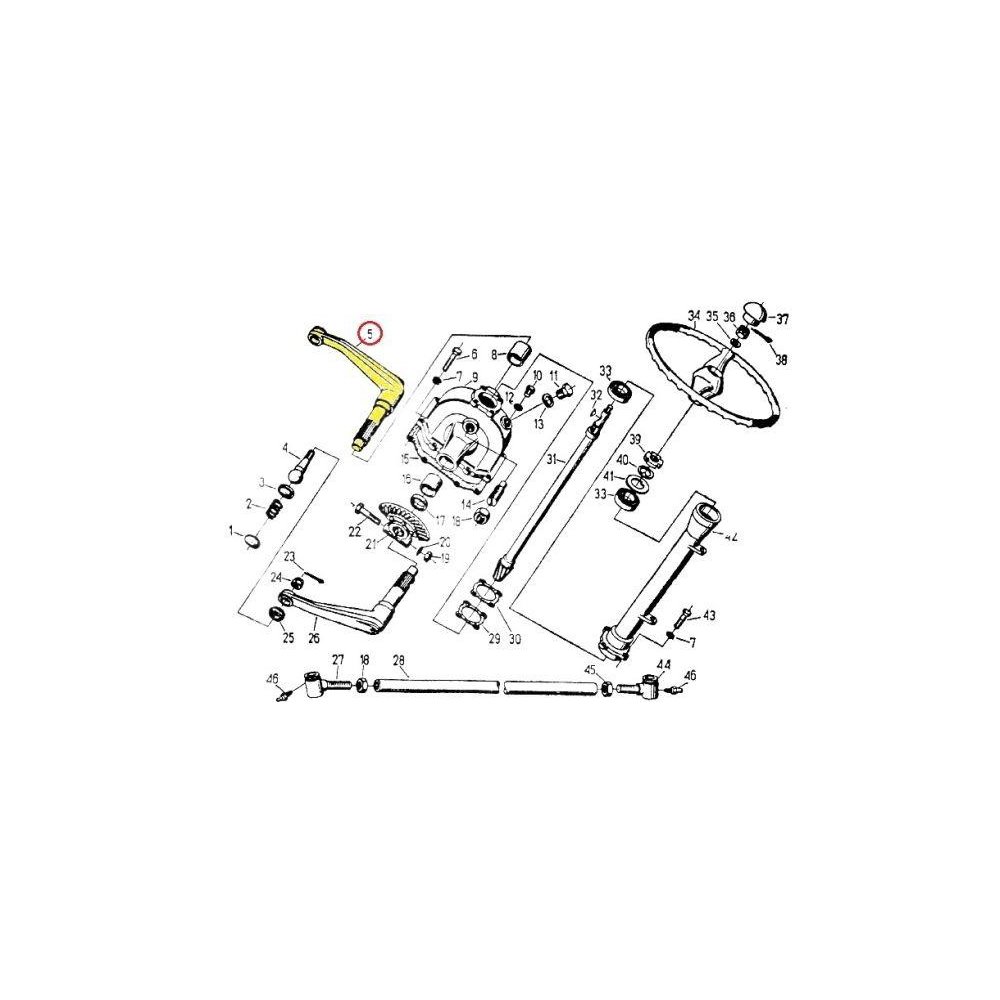 Ramię mechanizmu kierowniczego prawe C-330 ORYGINAŁ URSUS