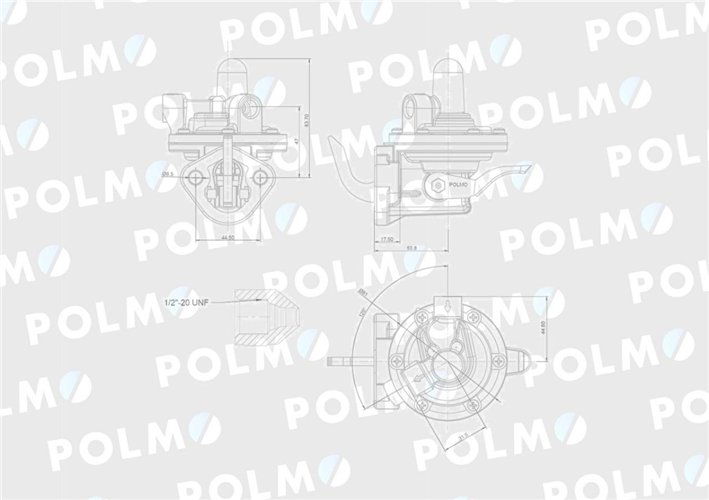 Pompa zasilająca 3637286M91 POLMO